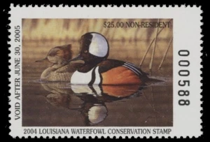2004 Louisiana Non-resident State Duck Stamp Mint Never Hinged - Picture 1 of 1