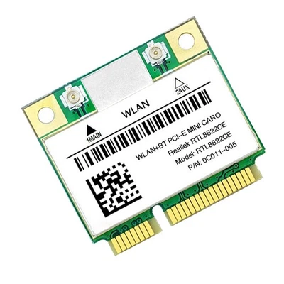 RTL8822CE WiFi-Karte 1200Mbps 2.4G+5Ghz 802.11AC Netzwerk  PCIe Bluetooth 55338 - Bild 1 von 4