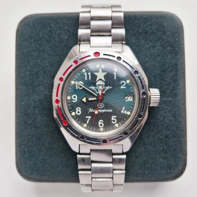 СССР Редкие Часы Восток Амфибия Оригинальные Автоматические Дайверские 2416B воздушно-десантные войска - Изображение 1 из 4