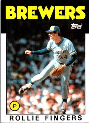 1986 Topps #185 Rollie Fingers - Image 1 of 2