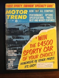 Vintage May 1967 MOTOR TREND MAGAZINE, Those Sporty, Swinging Specialty Cars - Picture 1 of 16