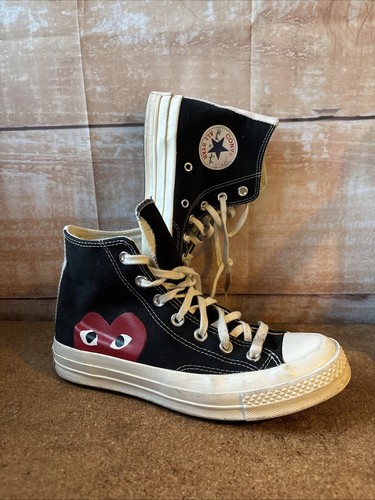 Scarpe da ginnastica alte Converse Comme des Garcons Chuck 70 con scatola UK 6 donna Uk8