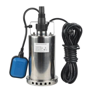 1HP 3000 GPH Stainless Steel Submersible Clean Water Transfer Pump Pool Pond ... - Picture 1 of 7