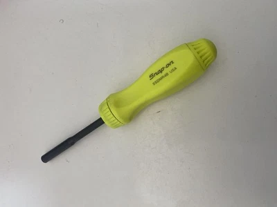 Snap On Tools Ratchet Screwdriver Hi-Viz With Black Shaft SSDMR4B - Image 1 of 4