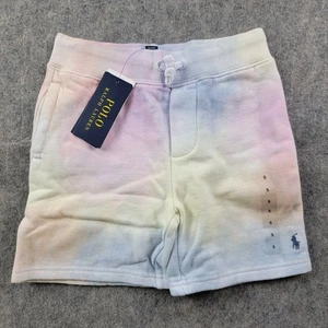 Polo Ralph Lauren Boys size 5 Fleeced Sweat Shorts Multicolor Tie Dye NWT - Picture 1 of 7