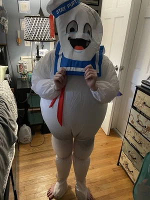 Disfraz de Halloween inflable Stay Puft Marshmallow Man Ghostbusters - Niño  Foto 1 de 4