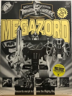 Mighty Morphin Power Rangers Megazord Edición Especial Negro Dorado Bandai 1993 Foto 1 de 4