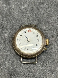 Sterling Silber 925 Erwachsene Grabenuhr WW1 Metall ohne Armband für Teile/Reparatur - Bild 1 von 8