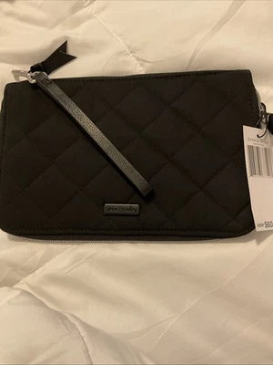 Muñequera Vera Bradley On The Go en sarga de rendimiento negra nueva con etiquetas Foto 1 de 4