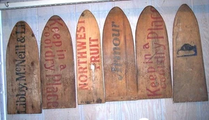 Ten Antique Wood Hide Stretchers Animal Pelt Fur Tanning old traps advertising - Picture 1 of 4