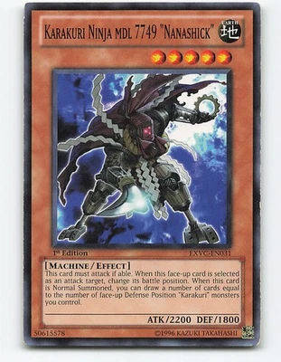 Karakuri Ninja mdl 7749 "Nanashick" #EXVC-EN031 1st Edition Yugioh Card - Image 1 of 2