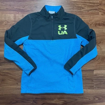 Under Armour Niños Suéter Juvenil Equipo Frío Calce Suelto Sudadera Azul Talla YXL Foto 1 de 4