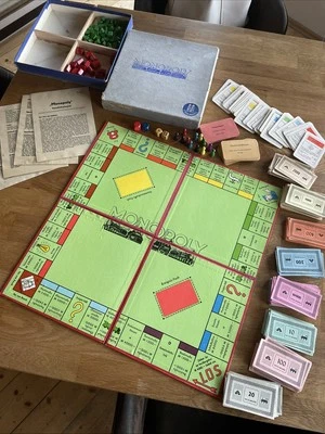 Rarität Monopoly Doppelt Spiele-Schmidt 102/2 Grüne Züge Zug Alt 3-7 Spieler - Bild 1 von 4