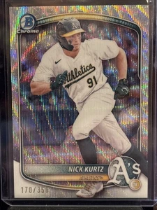 2025 Bowman Nick Kurtz Wave RC Refractor /350 BCP-114 - Bild 1 von 4