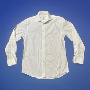 Ryan Seacrest Herren Slim Fit Stretch Hemd weiß Größe 15 32/33 - Bild 1 von 4