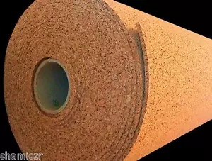 4'x1'x1/4" (BY THE FOOT) NATURAL CORK SOUNDPROOFING HOME THEATER ACOUSTIC PANELS - Picture 1 of 1