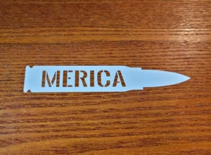 'MERICA Bullet USA made in America  Quality Vinyl 2.0 - Picture 1 of 2