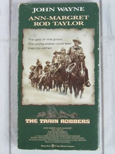 The Train Robbers (VHS, 1997) John Wayne, Rod Taylor, Ann-Margret - Picture 1 of 3