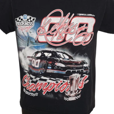 Camiseta de carreras imprudentes para hombre talla pequeña negra YR Champions Foto 1 de 4