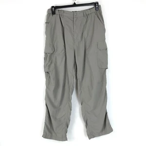 REI Cargo Hiking Pants Men's Size Large / 30L Gray 100% Nylon UPF 50+ Outdoor - Picture 1 of 15