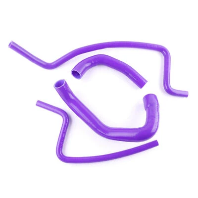 For 1997 1998 1999 2000 2001 Jeep Wrangler TJ 4.0L Silicone Radiator Hose Purple - Image 1 of 3