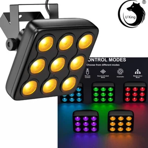 U`King 9x20W RGBW LED Matrix Par Lights Stage Effect Disco DJ Light DMX Party - Picture 1 of 10