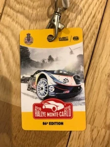 WRC Rallye Monte-Carlo 2018 Gästepass mit Gurt Monte Carlo - Bild 1 von 3