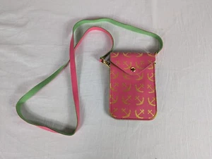 Top It Off Handtasche Grün Rosa Gold Anker Urlaub Küste Schultertasche Crossbody - Bild 1 von 8