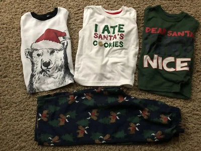 OSH KOSH CARTERS ~ Pijama de vacaciones de Navidad para niños talla 4 ~ Top extra de vacaciones Foto 1 de 4