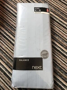 Next King Size Blue Bed Valance BNIP - Picture 1 of 2
