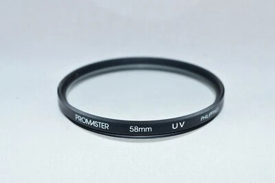 Promaster 58 mm UV Screw-In Filter Made in Philippines. (V-156) - Image 1 of 3
