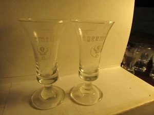 Jagermeister 2CL - Gafas de chupito transparentes con tallo cordial - Juego de 2 nuevas - Imagen 1 de 4