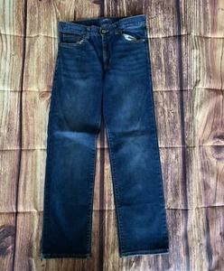 Old Navy Boy's Adjustable Waist Straight Husky Blue Denim Jeans Size: 12 - Picture 1 of 7