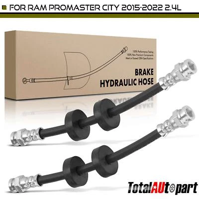 2x Brake Hydraulic Hose for Ram ProMaster City 2015-2022 2.4L Rear Left & Right - Image 1 of 4