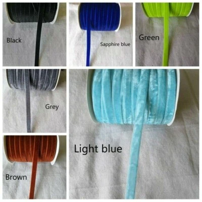 45 Meter Velvet Ribbon Crafts Sewing Trim DIY Wedding Dress Hat Decoration - Image 1 of 4