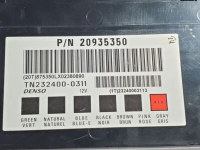 Chevrolet Traverse 2009 2012 módulo de control OEM BCM tablero izquierdo TN232400 Foto 1 de 4