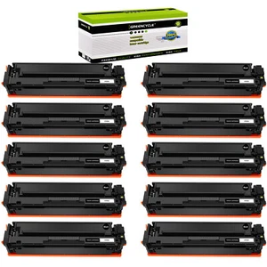 10PK BK CF500A 202A Toner Fit for HP Color LaserJet Pro M254dw M254dn M280nw MFP - Afbeelding 1 van 12