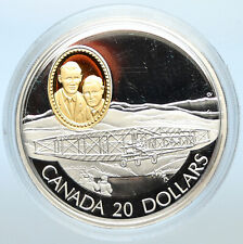 1991 CANADA UK Queen Elizabeth II AVIATION AVION argent DART pièce de 20 $ i100346