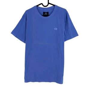 LA MARTINA Blue Organic Jersey Crew Neck T Shirt Size L - Picture 1 of 12