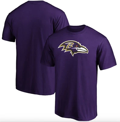 Camiseta Fanatics NFL Baltimore Ravens Equipo Primario Logo - Nueva - Grande - Púrpura Foto 1 de 4