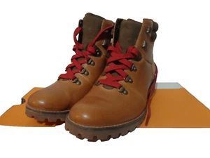 TIMBERLAND Women’s 7- ELLENDALE MID HIKER BOOT Wheat Brown Red Full Grain NIB - Picture 1 of 5