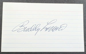Buddy Lewis - 1935 Debut Autographed 3x5 Index Card - Deceased 2011 - Picture 1 of 2