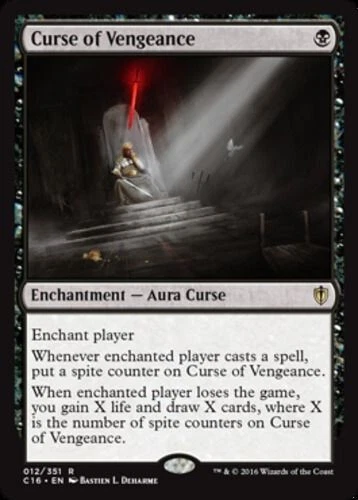 CURSE OF VENGEANCE Commander 2016 MTG Black - Enchantment Rare - Image 1 of 1