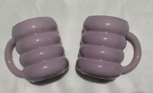 2- 14oz Stoneware Artisan Mug Purple Room Essentials™ Coffee Cup, Microwave Safe - Picture 1 of 3