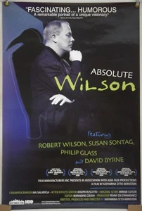 ABSOLUTE WILSON ROLLED ORIGINAL ONE SHEET MOVIE POSTER ROBERT WILSON DOCU (2006) - Picture 1 of 1
