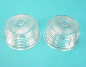 2 lentes redondas de repuesto blancas para remolque Britax con marcador frontal de goma - Imagen 1 de 1