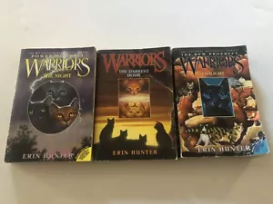 Lot of 3- Warriors Softcover Books by Erin Hunter Preowned Condition - Picture 1 of 3