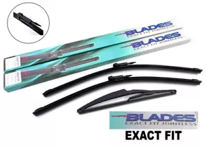 Windscreen Wiper Blade Set Fits Volvo V70 XC70 XC90 Front & Rear Exact Fit Aero* - Picture 1 of 6