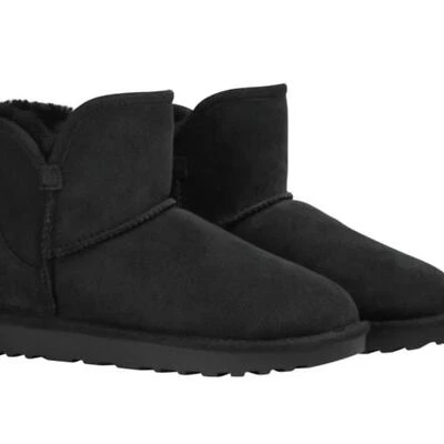 ¡NUEVO! Botín de piel de oveja para mujer talla 7 | negro Foto 1 de 4