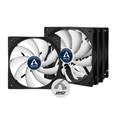 Arctic F12 PWM PST Lüfter 120mm - 4pin Connector + 4pin Socket - Gehäuselüfter - Bild 1 von 3